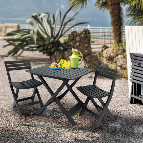 Ebern Designs Fyza Folding Plastic Bistro Table Wayfair.co.uk